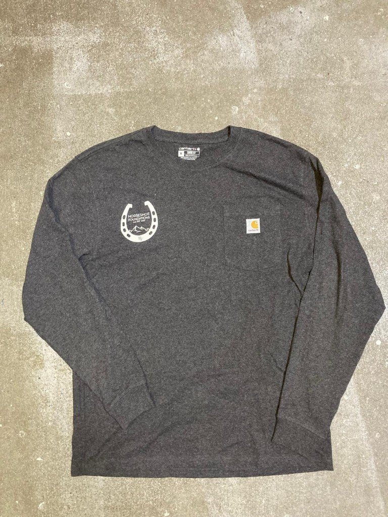 Carhartt Longsleeve T-Shirt– M - Loose Fit - DarkGrey, Kleding | Heren, T-shirts, Maat 48/50 (M), Zwart, Carhartt, Ophalen of Verzenden
