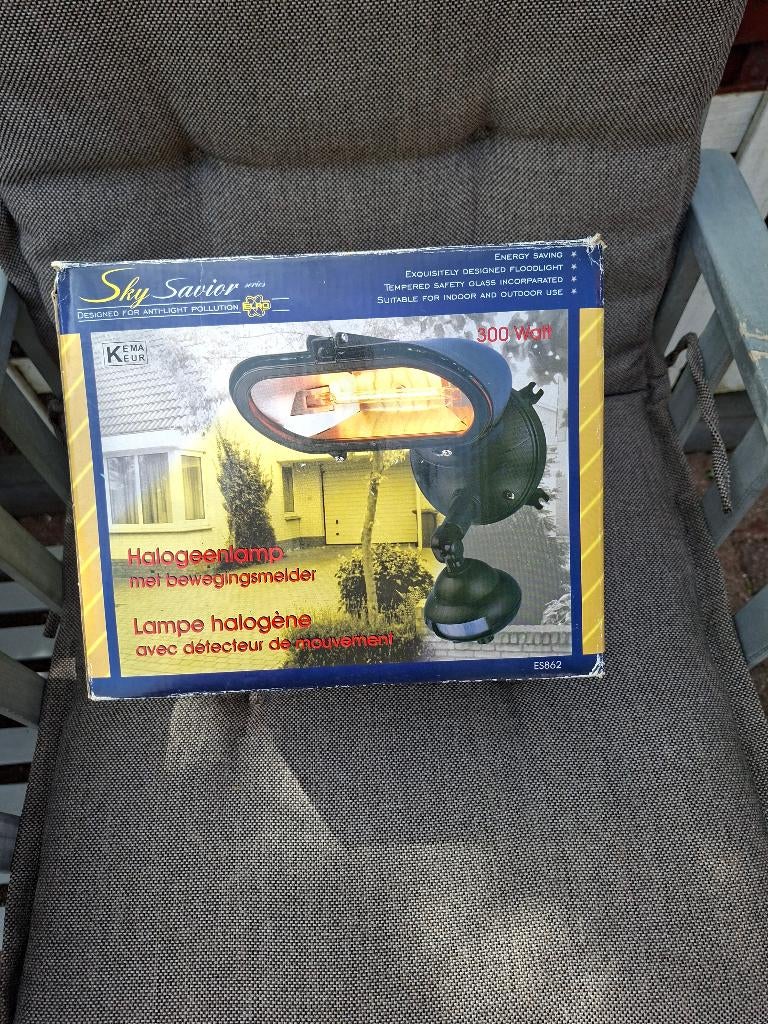 halogeenlamp met bewegingsmelder, Ophalen, Nieuw