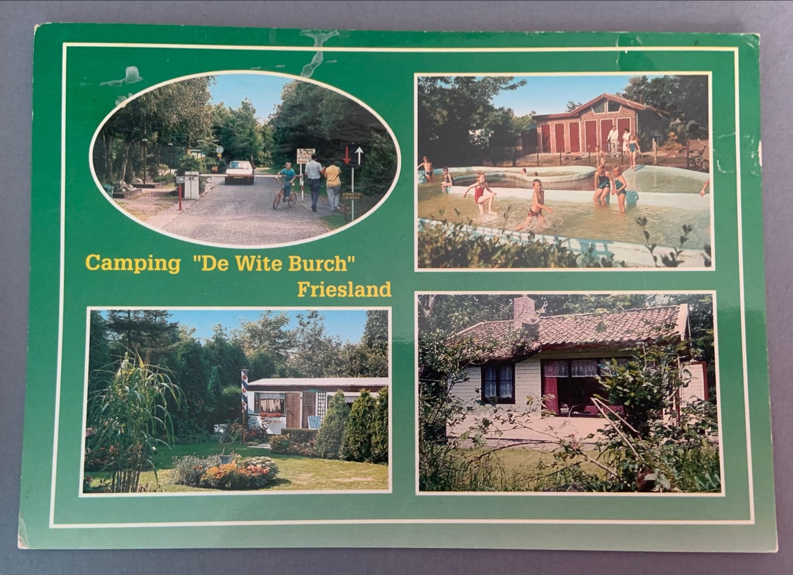 Ansichtkaart Camping "De Wite Burch" Friesland, Ophalen of Verzenden, 1980 tot heden, Gelopen, Friesland