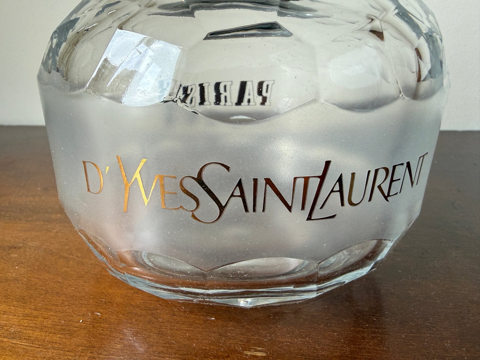 Vintage Yves Saint Laurent Paris parfumfles, Ophalen, Gebruikt