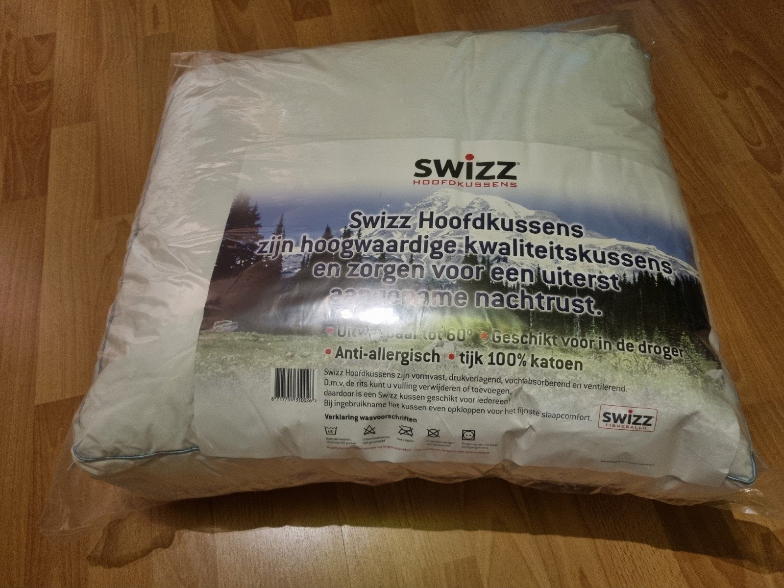 Swizz Hoofdkussen - Hoogwaardige Kwaliteit voor Nachtrust, Ophalen of Verzenden, Nieuw, Wit, Rechthoekig