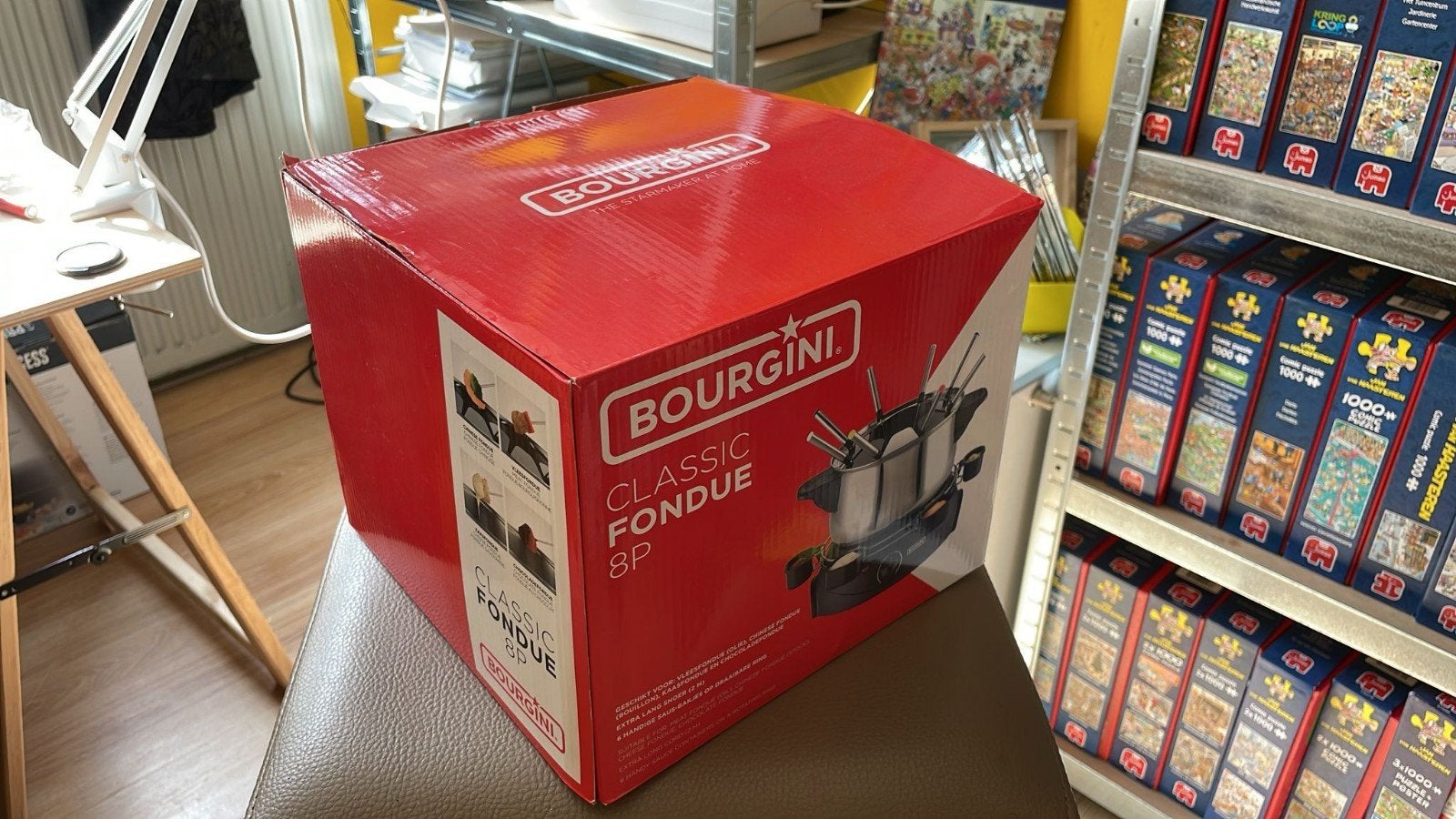 bourgini fondue pan 8p, Huis en Inrichting, Overige typen, Ophalen of Verzenden, Zo goed als nieuw, Overige merken