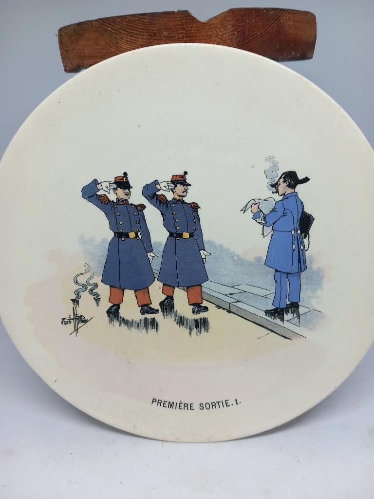 Historisch bord, diensttijd humor., Verzenden, Landmacht, Nederland, Overige typen