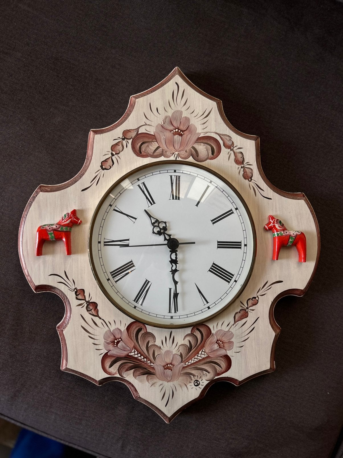 Originele Zweedse Wandklok - Grannas Olsson. Moet weg, Antiek en Kunst, Ophalen