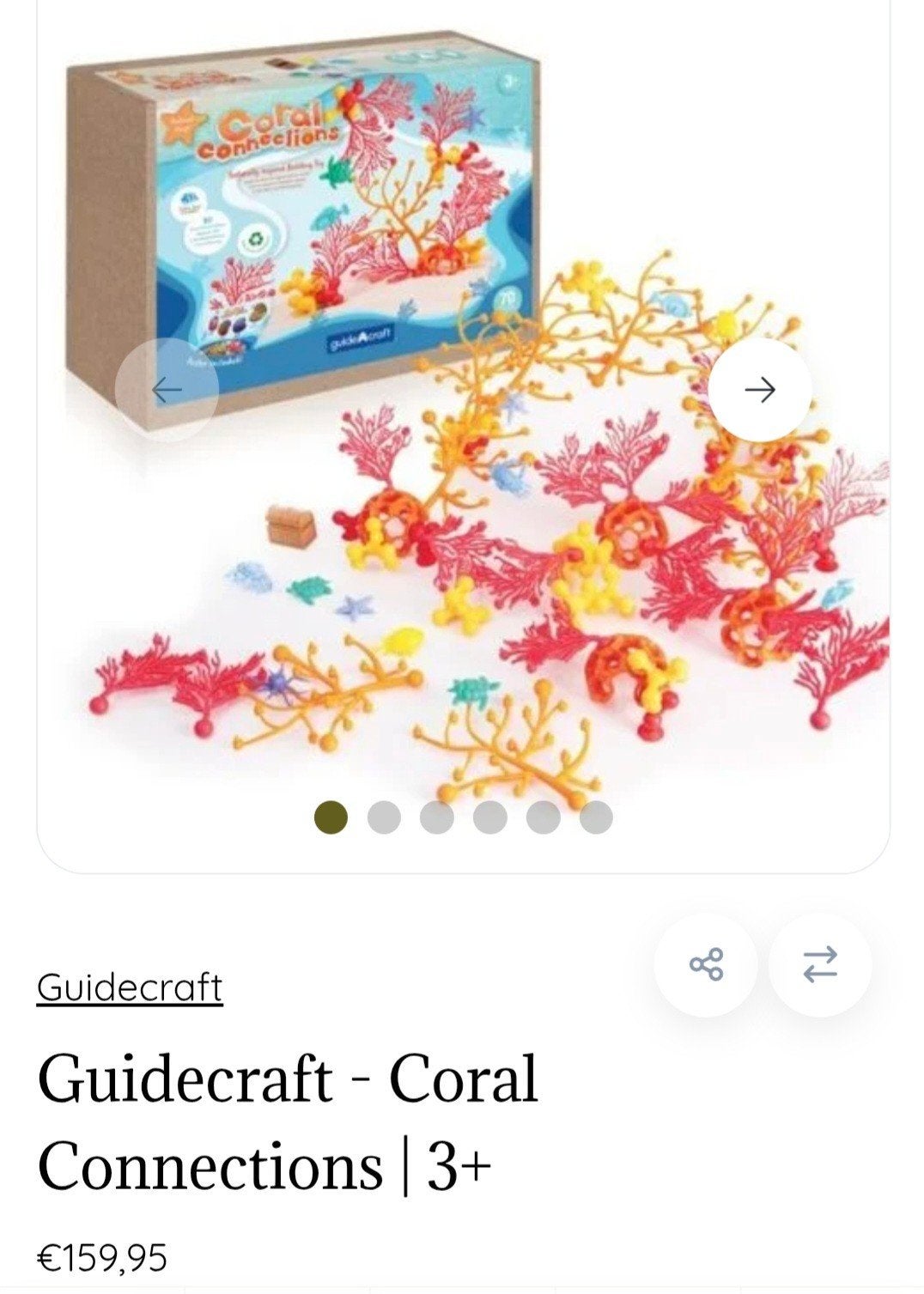 Guidecraft Coral Connections | Nieuwstaat, Ophalen of Verzenden, Nieuw, Overige merken