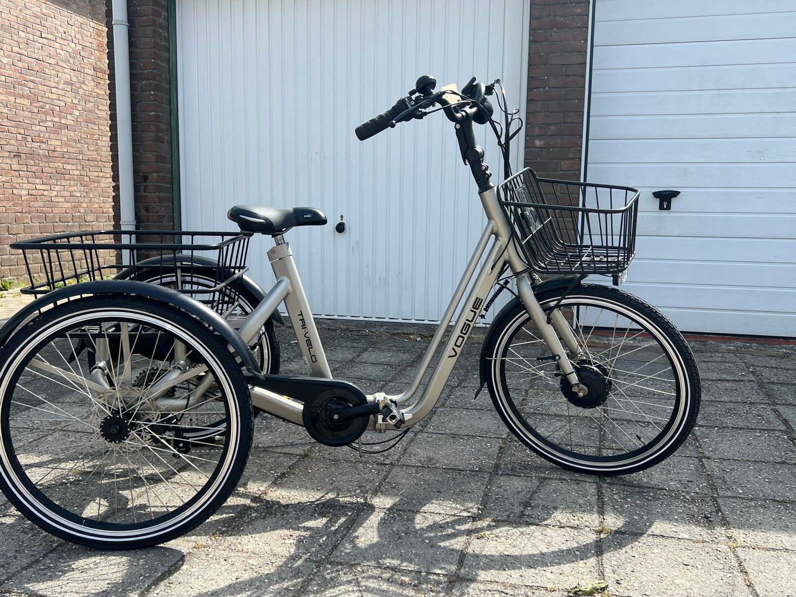 Vogue Tri-Velo Elektrische Driewieler - Zo goed als nieuw, Ophalen, Zo goed als nieuw, Schijfrem