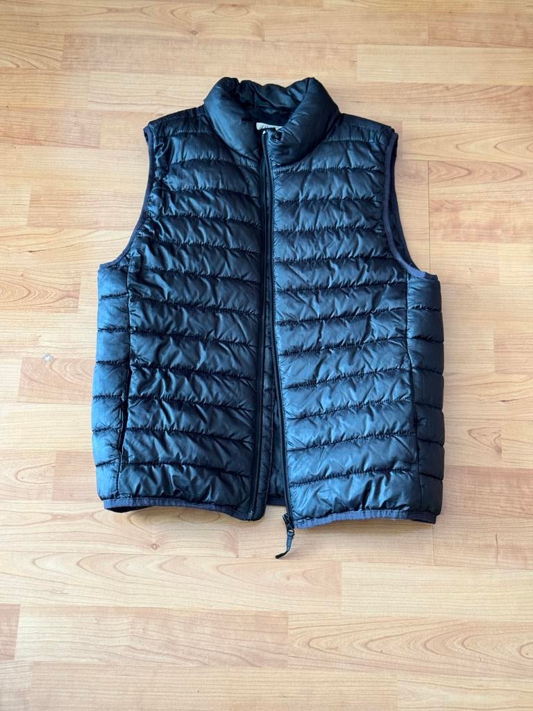 H&M Zwart Gewatteerd Bodywarmer - Maat 146/152, Ophalen of Verzenden, Zo goed als nieuw