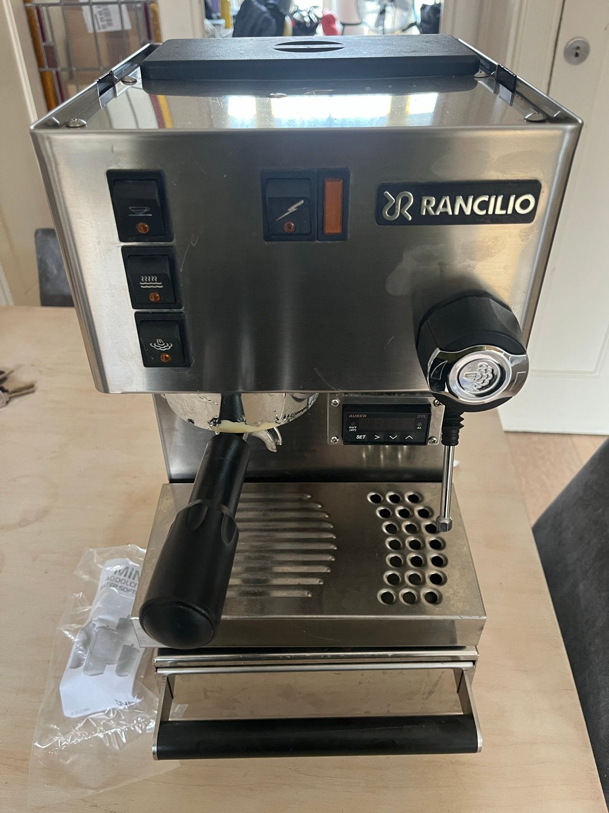Rancilio Silvia V2 met Auber PID, Witgoed en Apparatuur, Ophalen, Gebruikt, Koffiemachine, Gemalen koffie
