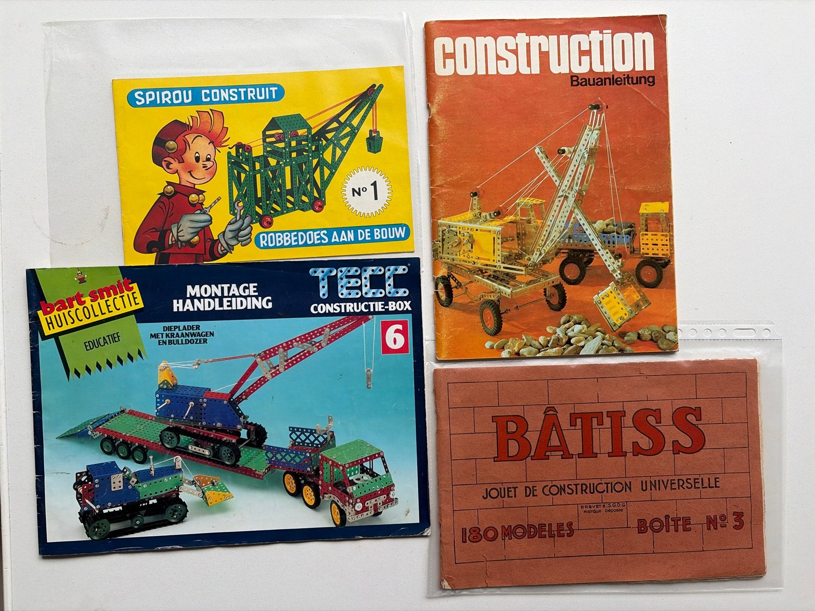 Vintage Constructie Speelgoed Boekjes - Spirou, Tecc, Batiss, Ophalen of Verzenden, Gebruikt, Overige merken