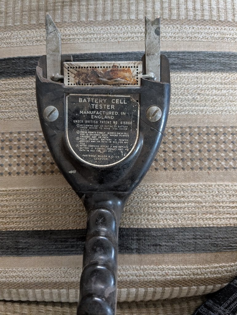 vintage Davensel accusel tester 40-50 jaren, Ophalen of Verzenden, Gebruikt