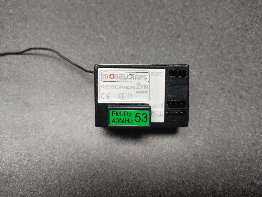 Modelcraft ontvanger 2FM 40Mhz 2 kanalen, Ophalen of Verzenden, Zo goed als nieuw, Overige schalen, Onderdeel