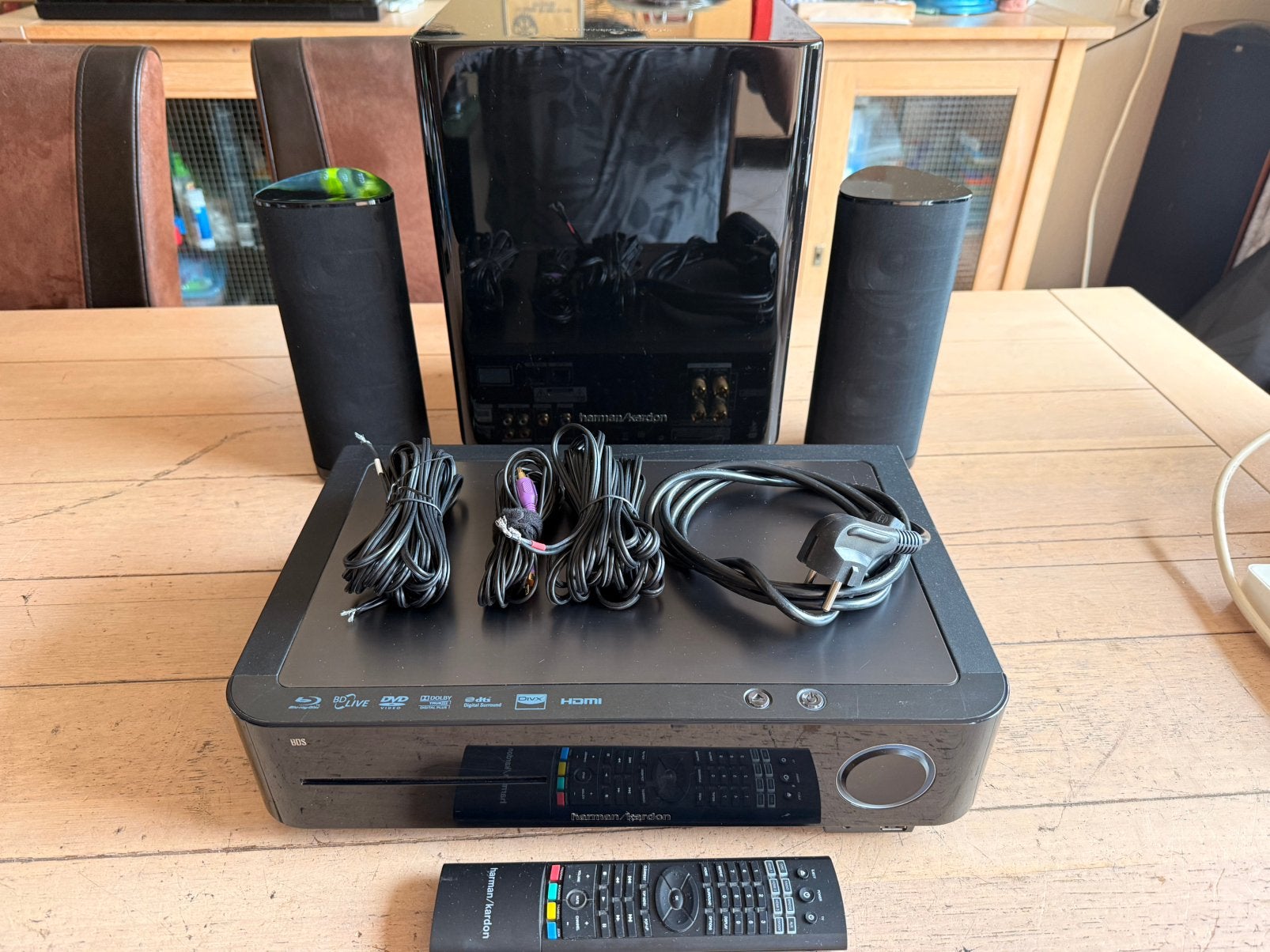 Harman/kardon bds 2 met speakers en sub zie foto’s, Overige merken, 2.1-systeem, Blu-ray-speler, 70 watt of meer