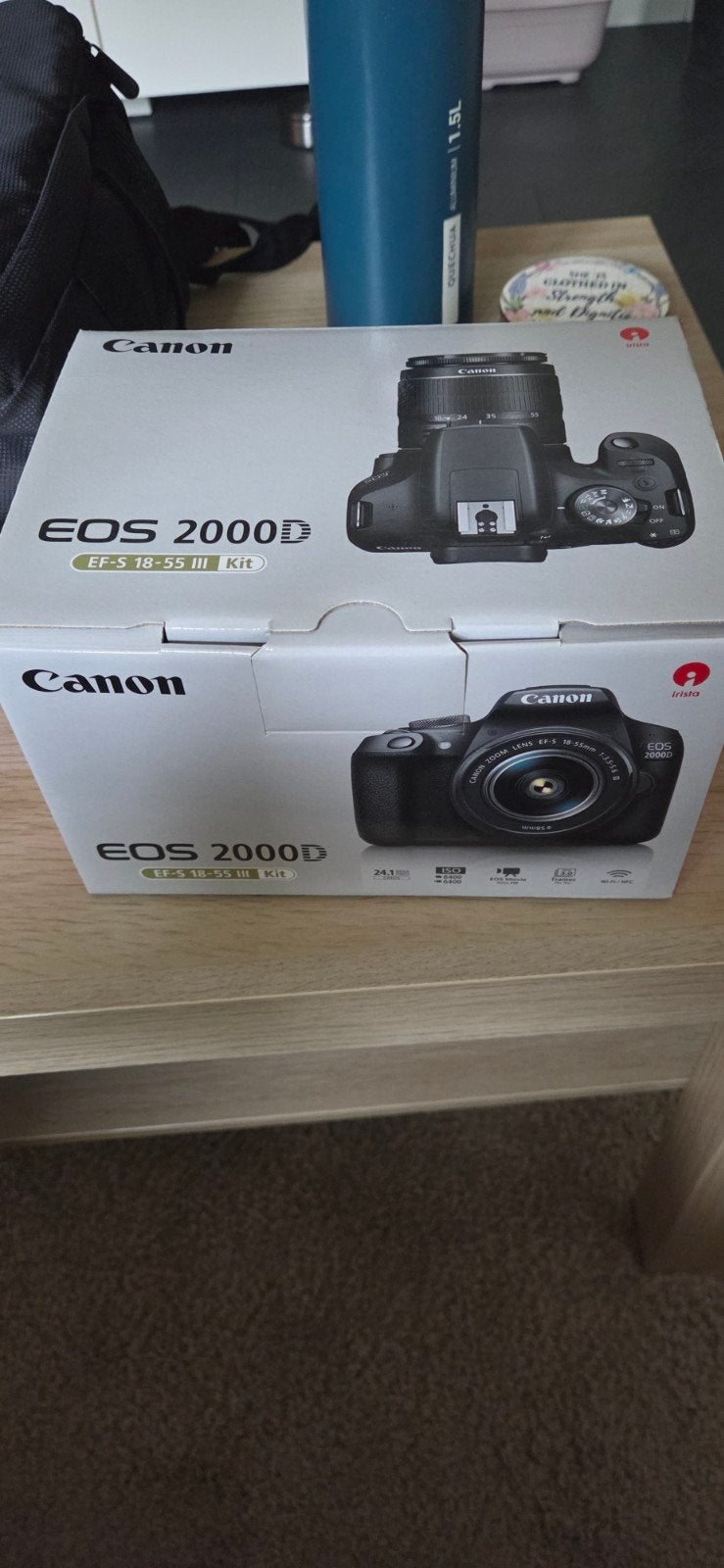 Canon EOS 2000D Spiegelreflexcamera met 18-55mm lens, Ophalen, Canon, Geheugenkaart, Zo goed als nieuw