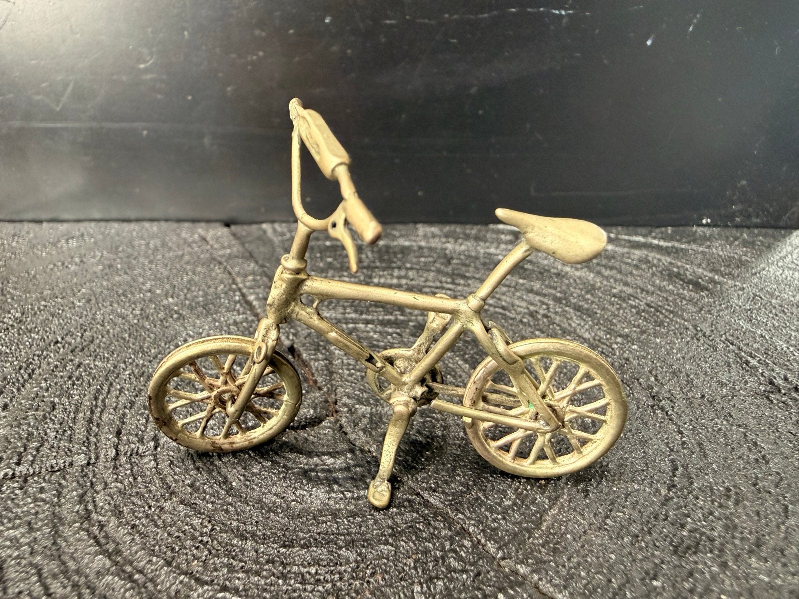 Unieke zilveren miniatuur fiets - met klein defect, Verzenden, Zilver