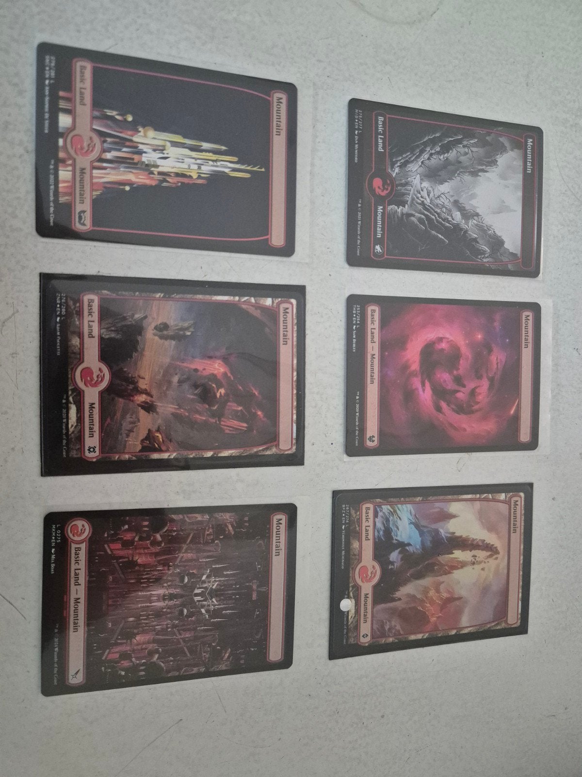 Magic: The Gathering Foil Landjes Collectie, Ophalen of Verzenden, Gebruikt, Meerdere kaarten, Foil