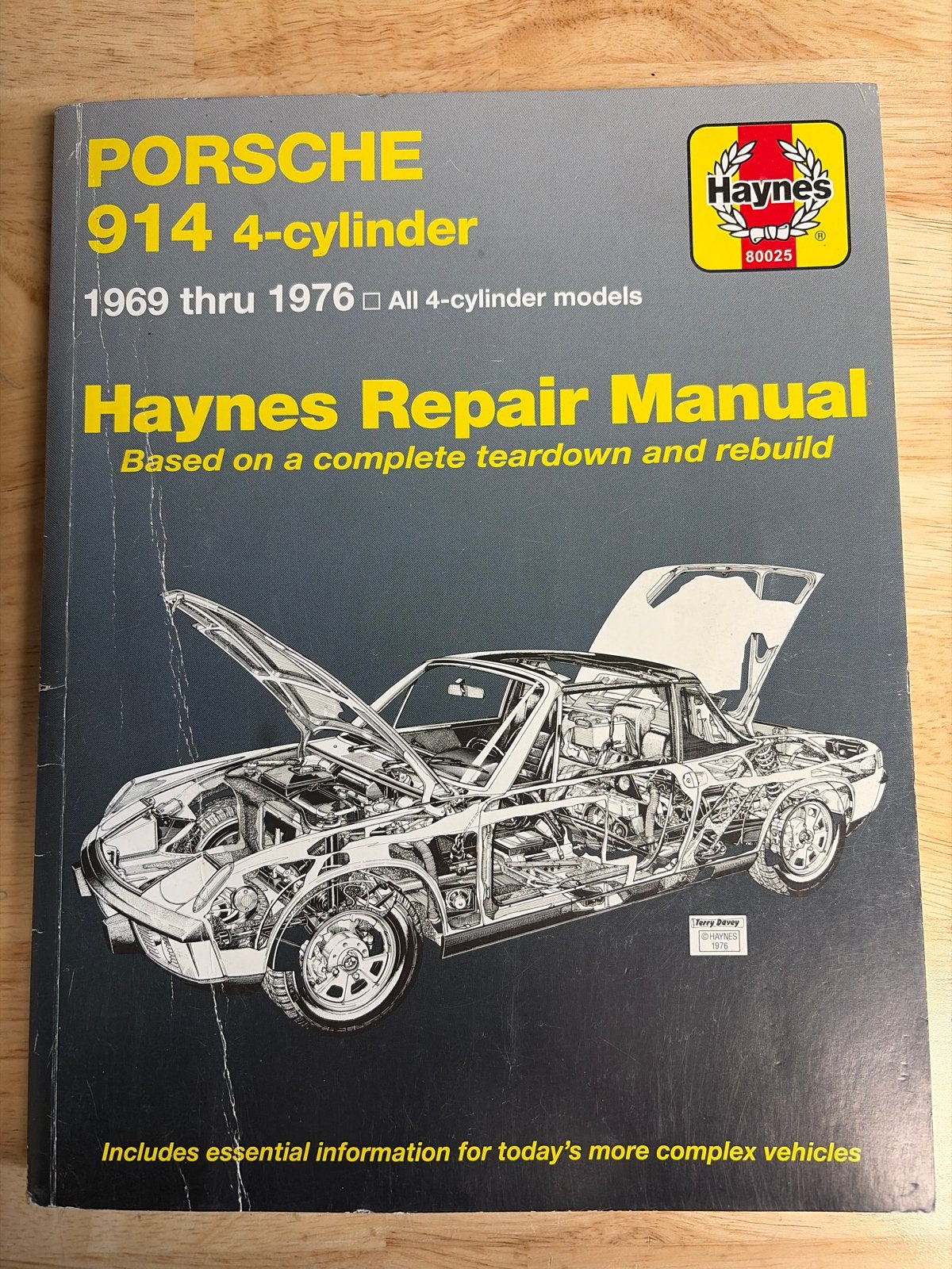 Haynes Reparatiehandleiding Porsche 914 4-cilinder (1969-197, Boeken, Ophalen of Verzenden, Zo goed als nieuw, Porsche