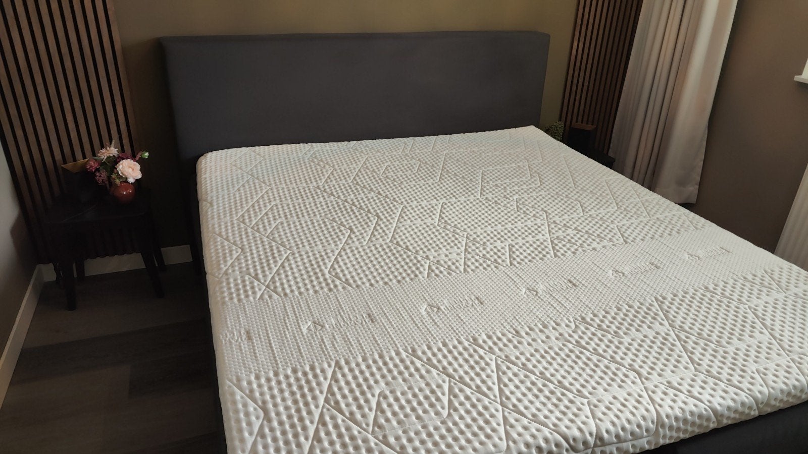 Karlsson 180x200 Boxspring met Emma matras, Ophalen, Tweepersoons, Zo goed als nieuw, 180 cm