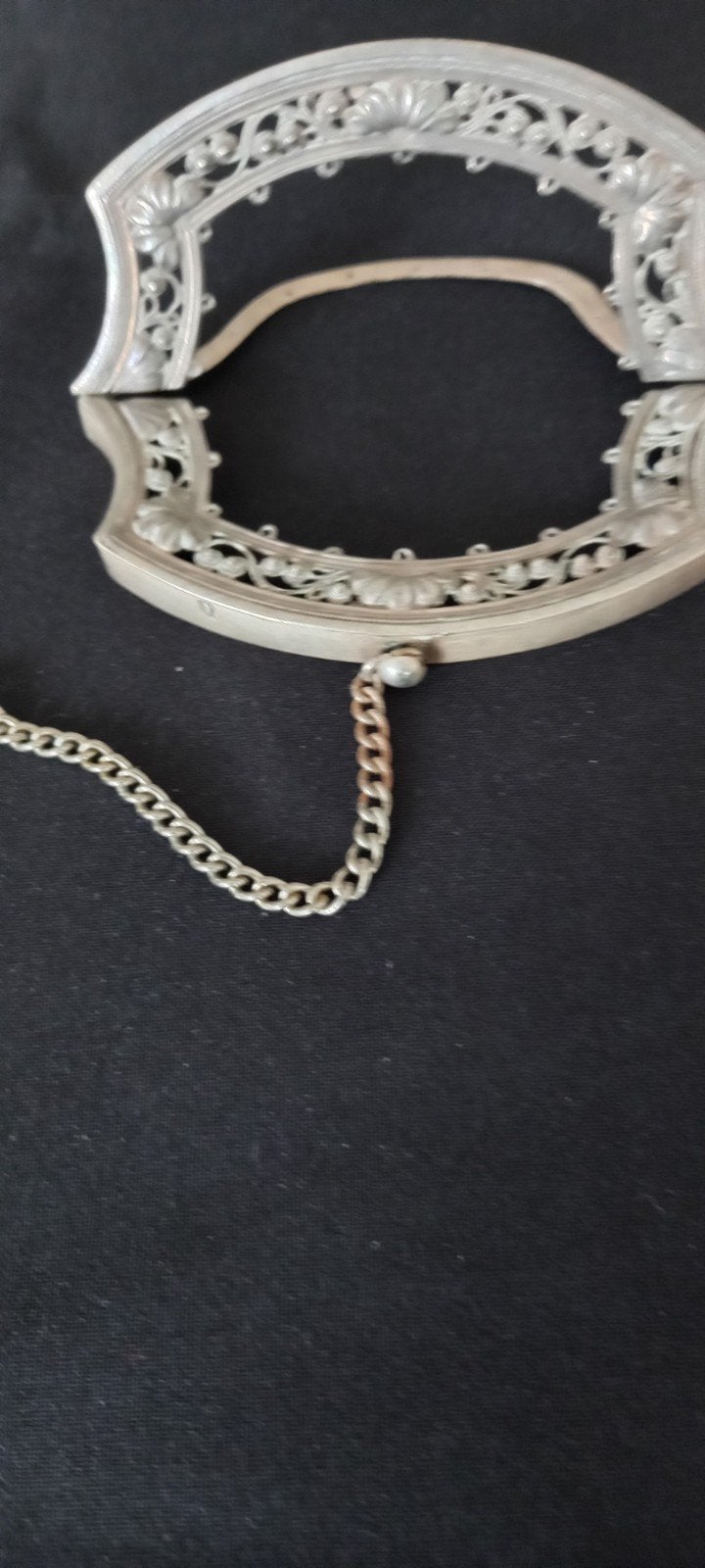 Antieke zilveren beugel voor tasje met zilvermerk, Antiek en Kunst, Ophalen of Verzenden, Zilver