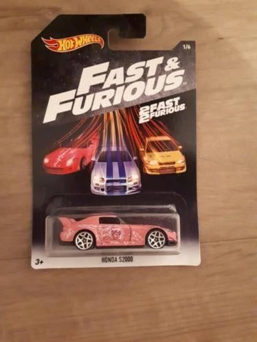 Roze Honda S2000 Fast and Furious(Hotwheels) USA, Ophalen of Verzenden, Nieuw, Auto