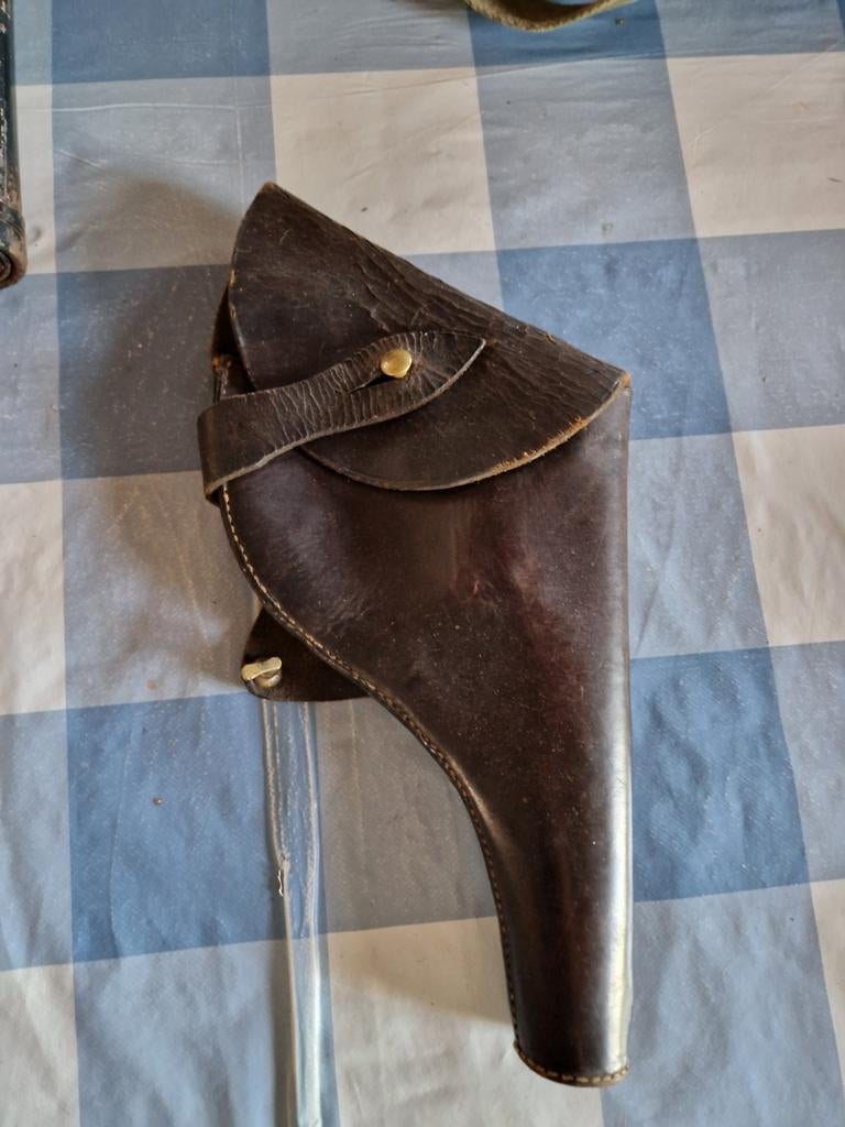 Ww2 Webley lederen holster, Verzamelen, Militaria | Tweede Wereldoorlog, Ophalen of Verzenden, Duitsland