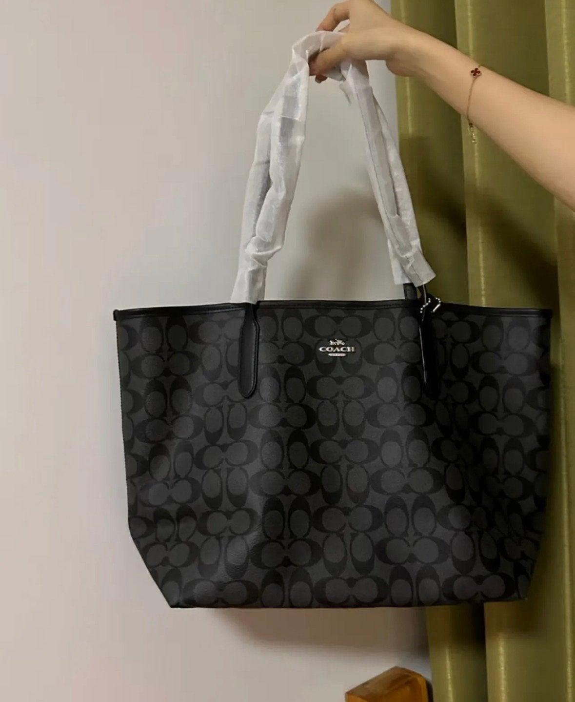 Zwarte Coach City Tote bag nieuw, Ophalen of Verzenden, Nieuw, Zwart, Handtas