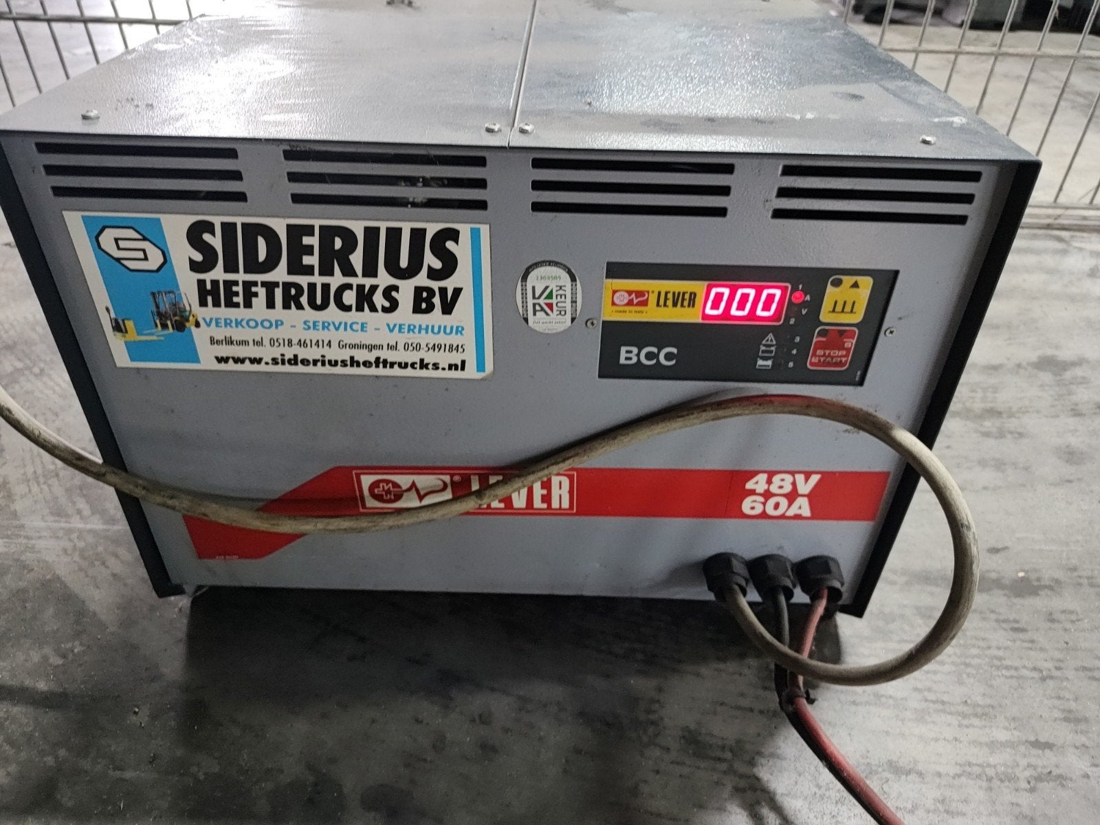 Acculader 48V 60A voor Heftrucks - Lever BCC1-48/60, Gebruikt