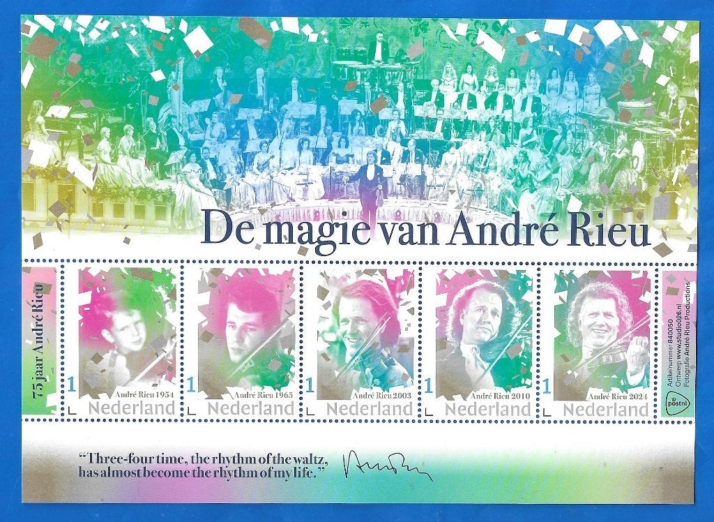 NVPH V3642P De magie van André Rieu - 2024, Postzegels en Munten, Verzenden, Na 1940, Postfris