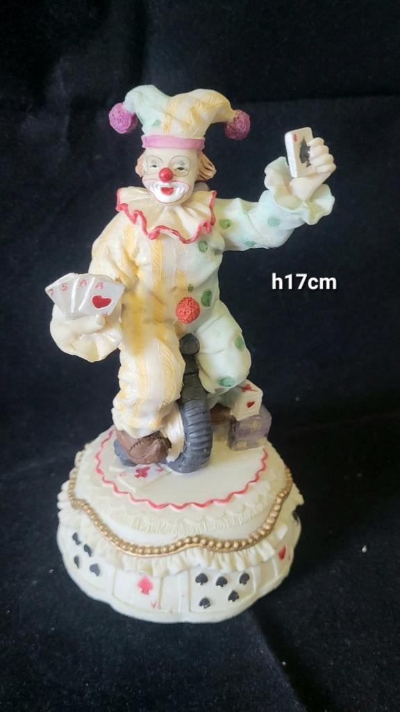 Muziekdoos Clown op Eenwieler, Ophalen of Verzenden, Gebruikt