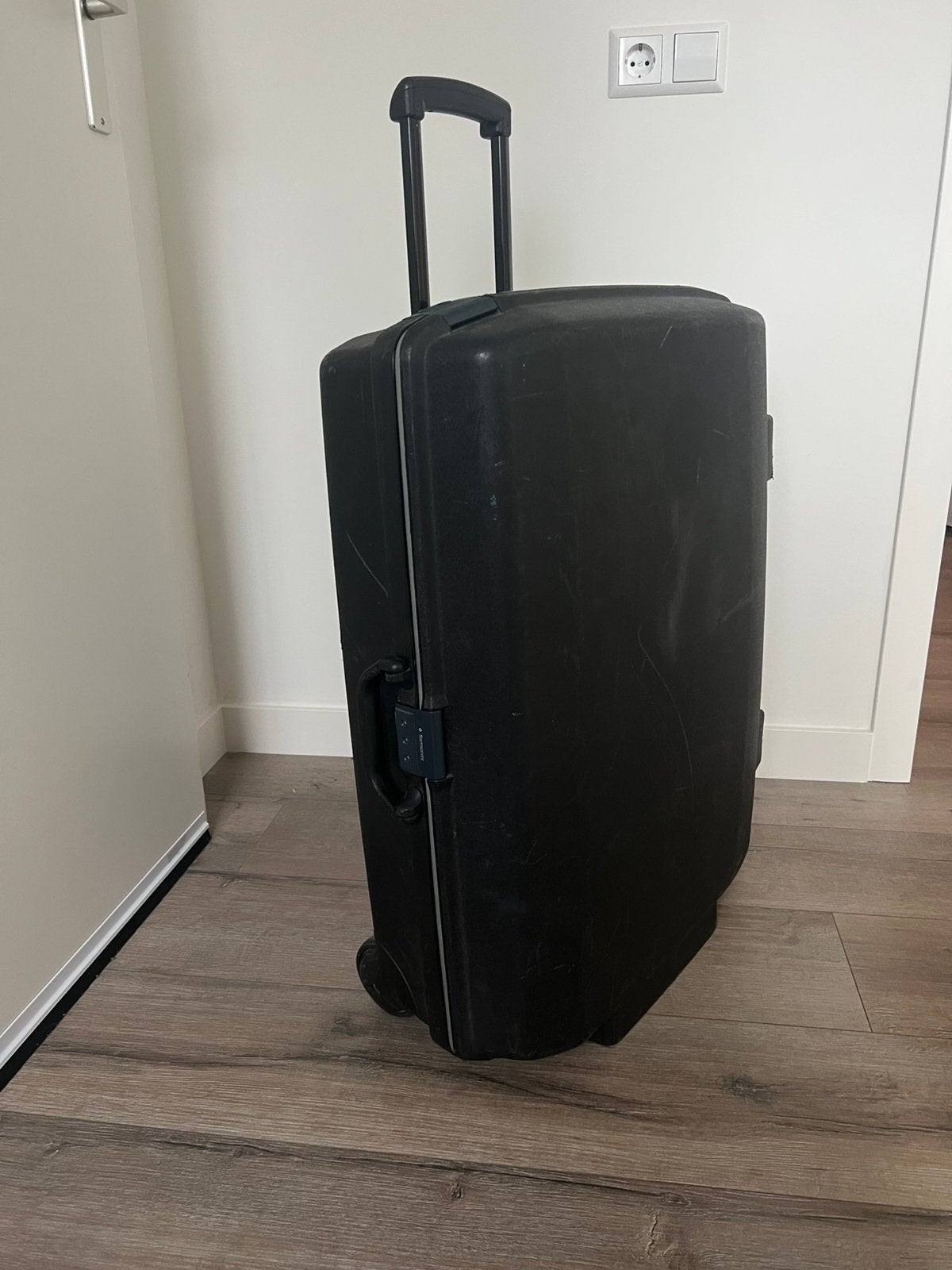 Grote zwarte rolkoffer Samsonite, Ophalen, Gebruikt, Hard kunststof, 70 cm of meer
