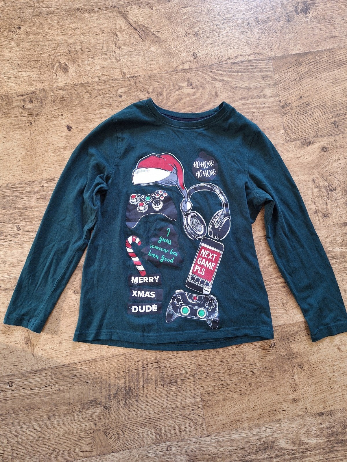 Kerst longsleeve maat 134/140, C&A, Verzenden, Zo goed als nieuw, Shirt of Longsleeve