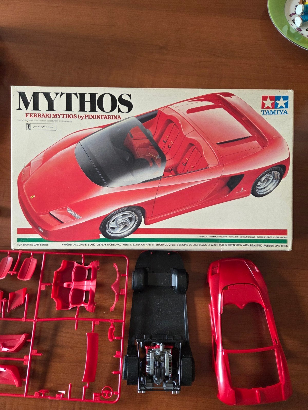 Tamiya Ferrari Mythos Pininfarina modelbouwkit, Gebruikt, Auto, 1:32 tot 1:50, Ophalen of Verzenden