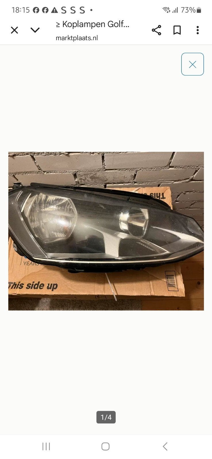 Originele Volkswagen Polo Rechter Koplamp, Ophalen of Verzenden