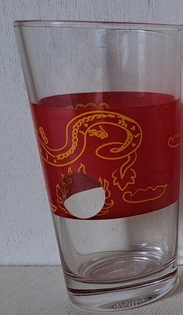 Coca-Cola Glas Draak uit Thailand, Ophalen of Verzenden, Zo goed als nieuw, Gebruiksvoorwerp