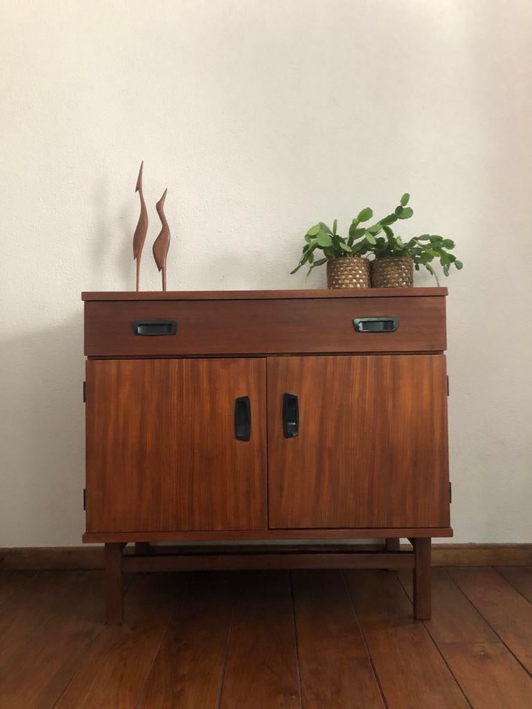 Vintage dressoir / LP-kastje / wasmeubel - 81x39x75 cm, Gebruikt, Met lade(s), 25 tot 50 cm, Overige houtsoorten