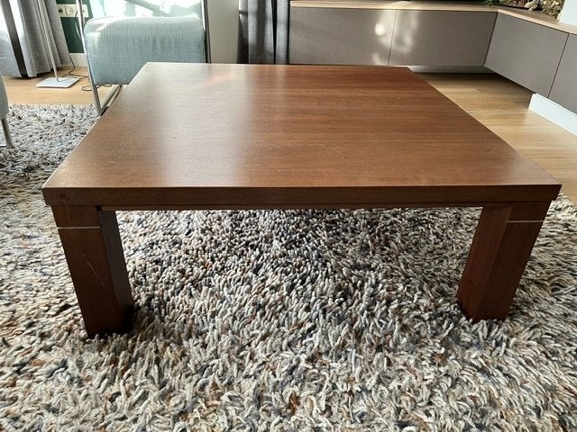 Salontafel noten, Huis en Inrichting, Ophalen, Gebruikt, 100 tot 150 cm, Donker noten