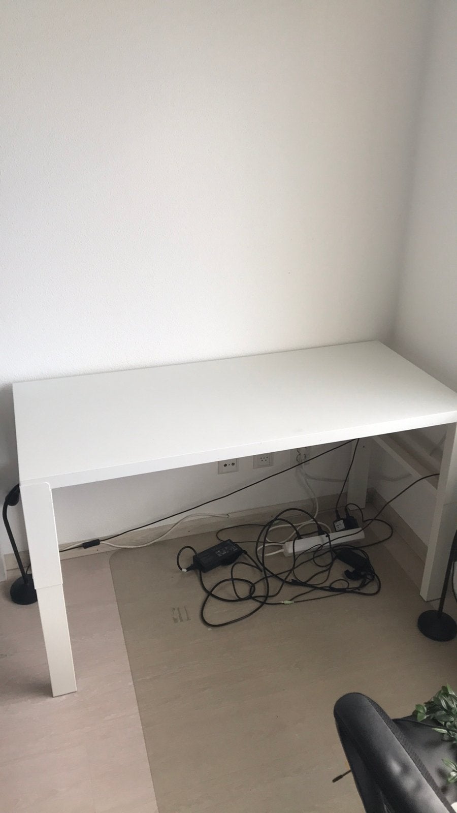 IKEA Wit Bureau, Huis en Inrichting, Hout, 128 cm, Schoolbureau, Ophalen of Verzenden