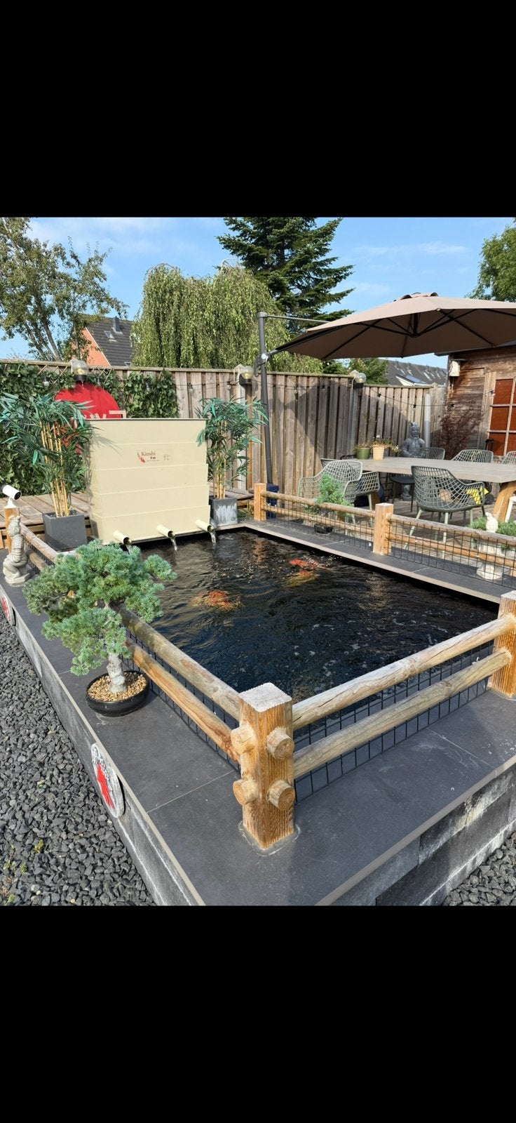 AM25 Combifilter trommelfilter en hdpe koivijver koopje!, Ophalen, Gebruikt