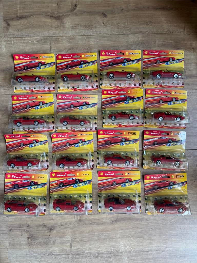 Shell V-Power Ferrari autootjes - Complete set (16stuks), Ophalen, Nieuw, Auto, Overige merken