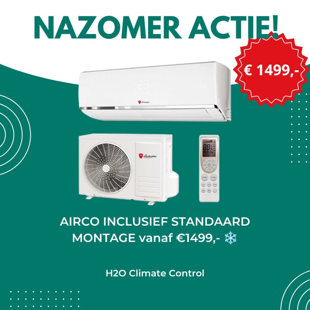 Nazomeractie! Airco incl. montage vanaf €1499,-, Witgoed en Apparatuur, Airco's, Ophalen, Nieuw, 3 snelheden of meer, 100 m³ of groter