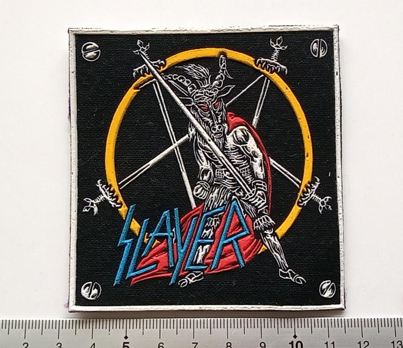 Slayer zeldzame vintage 80's show no mercy rubber patch r10, Verzenden, Nieuw, Kleding