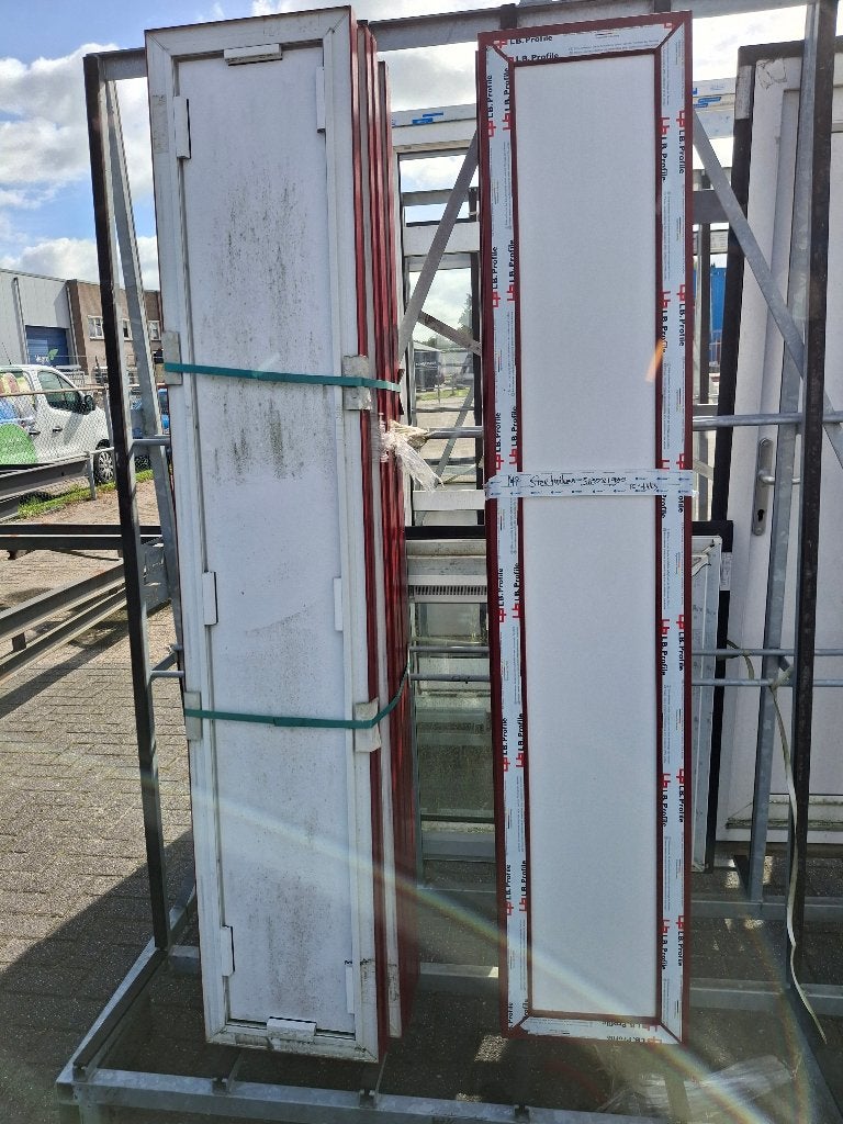 Sierluiken bordeaux rood afmeting 380x1990mm, Ophalen, Kunststof, 75 tot 150 cm, Overige typen