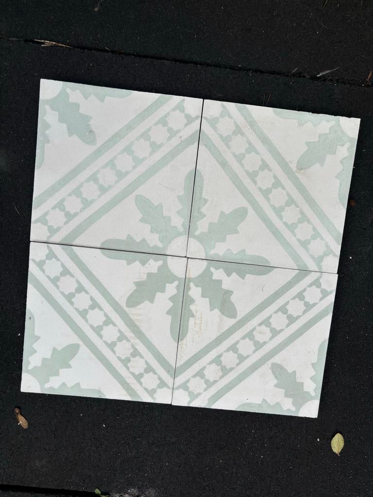 Diverse Traditionele Marokkaanse cementtegels (handgemaakt), Doe-het-zelf en Verbouw, Tegels, Ophalen, Overige materialen, Minder dan 20 cm