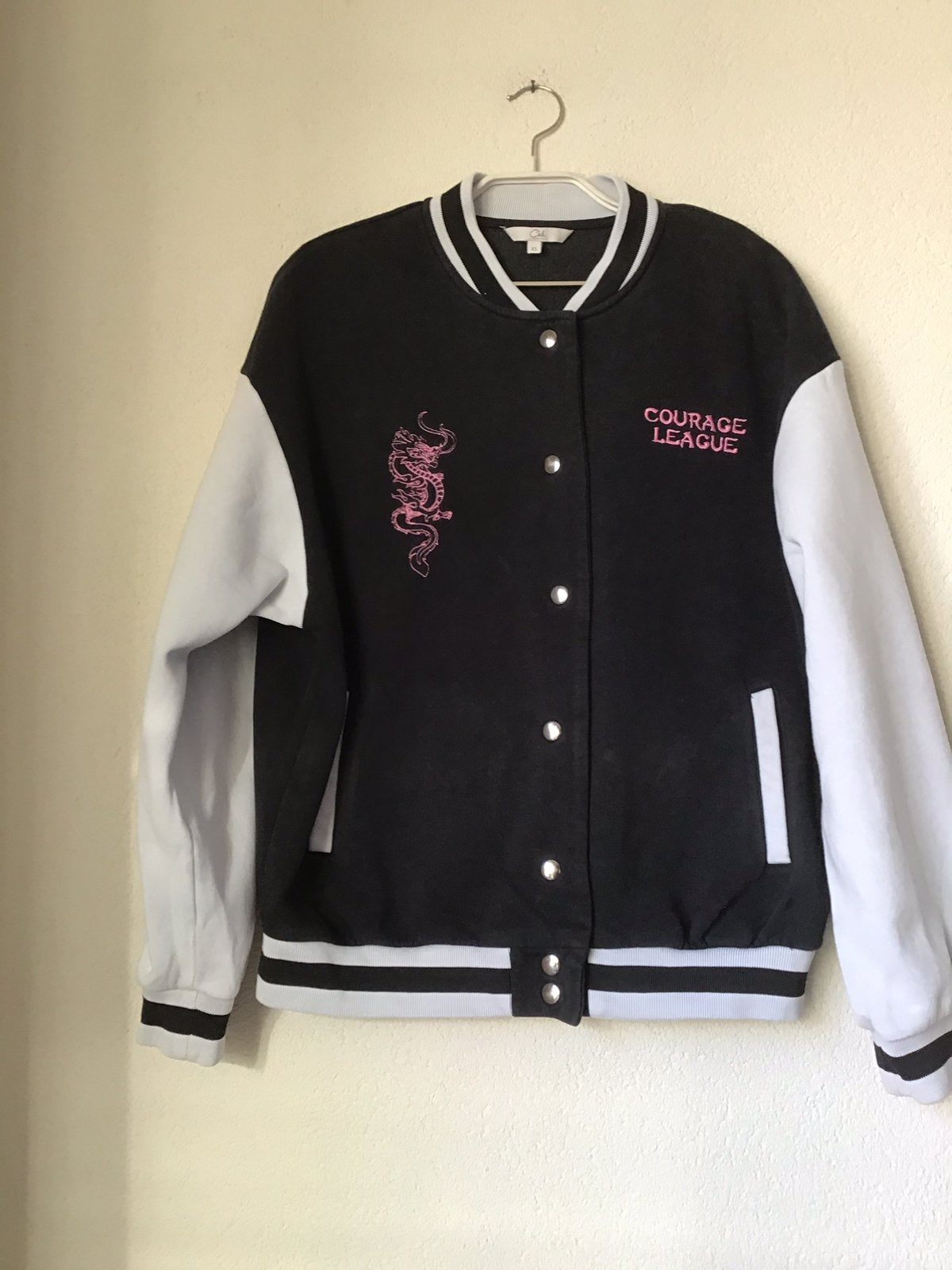 Baseball Jack c.q. Vest zwart/wit maat XS, Ophalen of Verzenden, Zo goed als nieuw, Maat 34 (XS) of kleiner, Meerkleurig