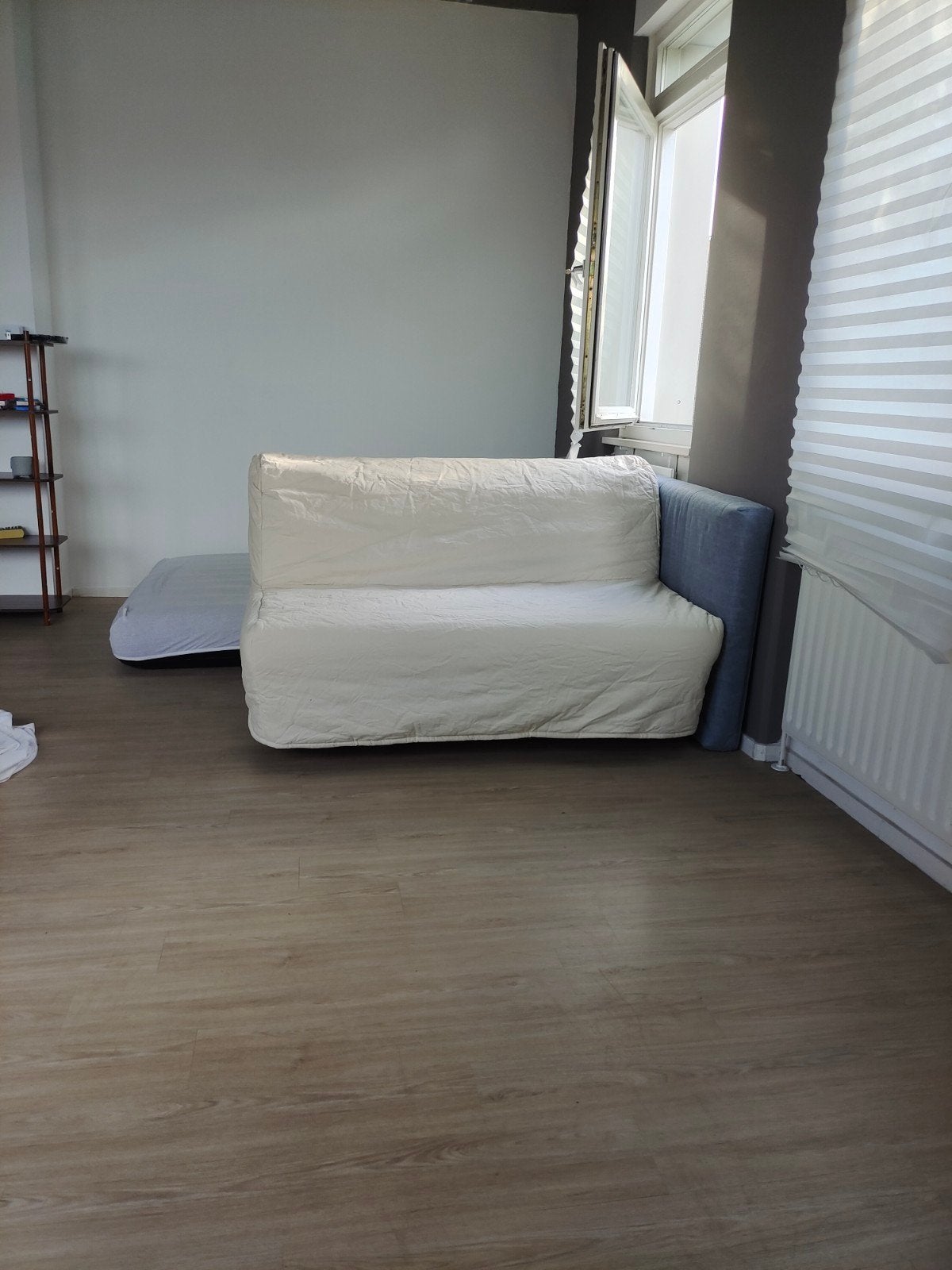 Ikea sofabed 140x200 met matras en hoes, Tweepersoons, Zo goed als nieuw, 200 cm, 140 cm