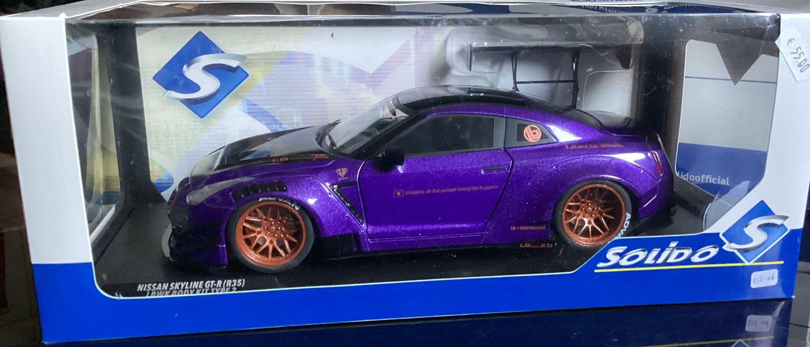 Nissan Skyline GT-R (R35) LBWK, Ophalen of Verzenden, Zo goed als nieuw, Auto, Solido