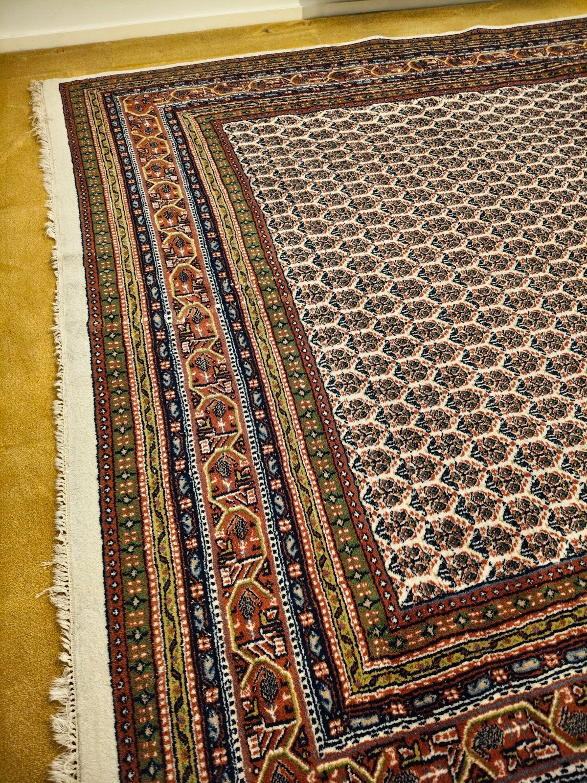 Groot Perzische tapijt Mir 250 x 350, Huis en Inrichting, Ophalen, 200 cm of meer, Zo goed als nieuw, 200 cm of meer