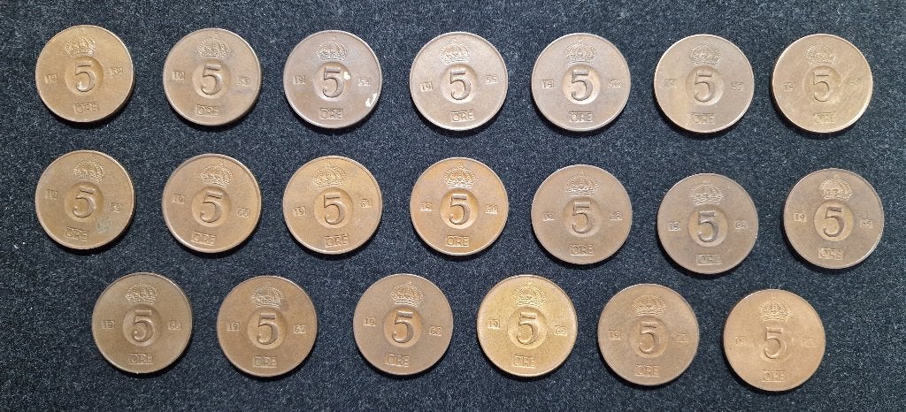 Munten Zweden, Ophalen of Verzenden, Overige landen, Setje