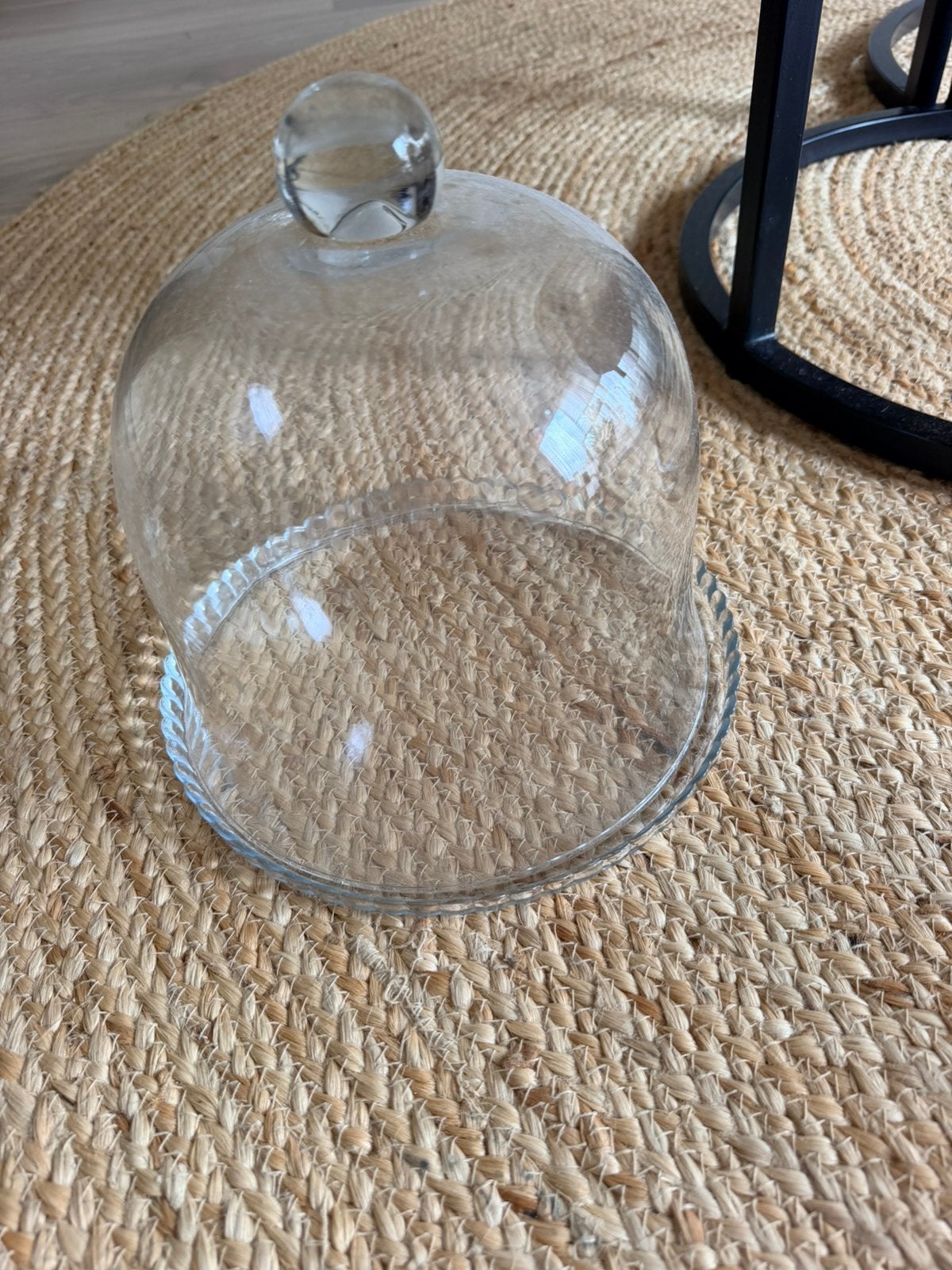 Grote glazen stolp, Ophalen, 22 cm, Set, Zo goed als nieuw