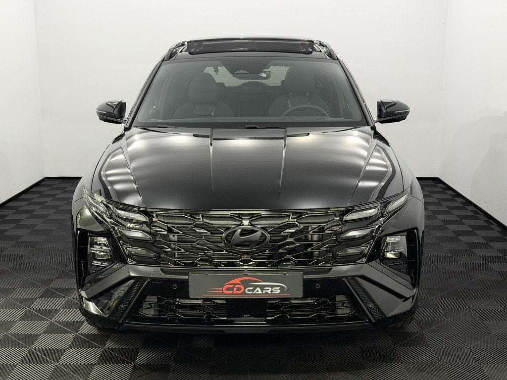 Hyundai Tucson 1.6 T-GDI PHEV N Line Sky 4 AWD Plug-in Pano,, Auto's, Hyundai, Gebruikt, 4 cilinders, Leder en Stof, Zwart