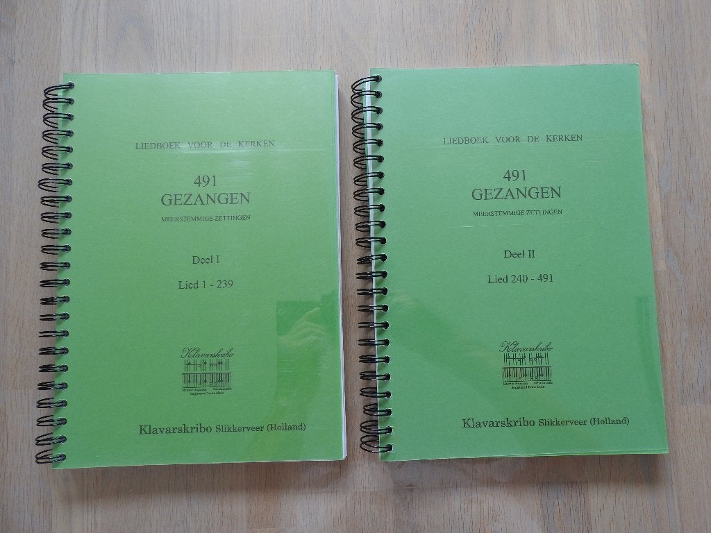 491 Gezangen - Meerstemmige zetting - Klavarskribo, Ophalen of Verzenden, Zo goed als nieuw